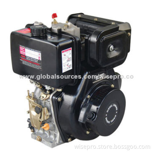 Single cylinder/vertical/4-stroke/air-cooled/diesel engine, compact in structure